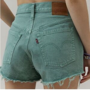 NWT Levi's® 501 Original Cutoff Denim Short in Green